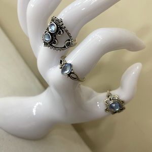 Silver Ring Set